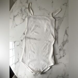 Sir the label white ribbed bodysuit